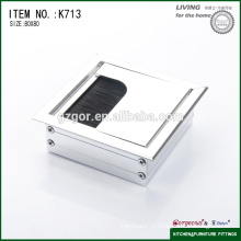 office table cable aluminum square wire box